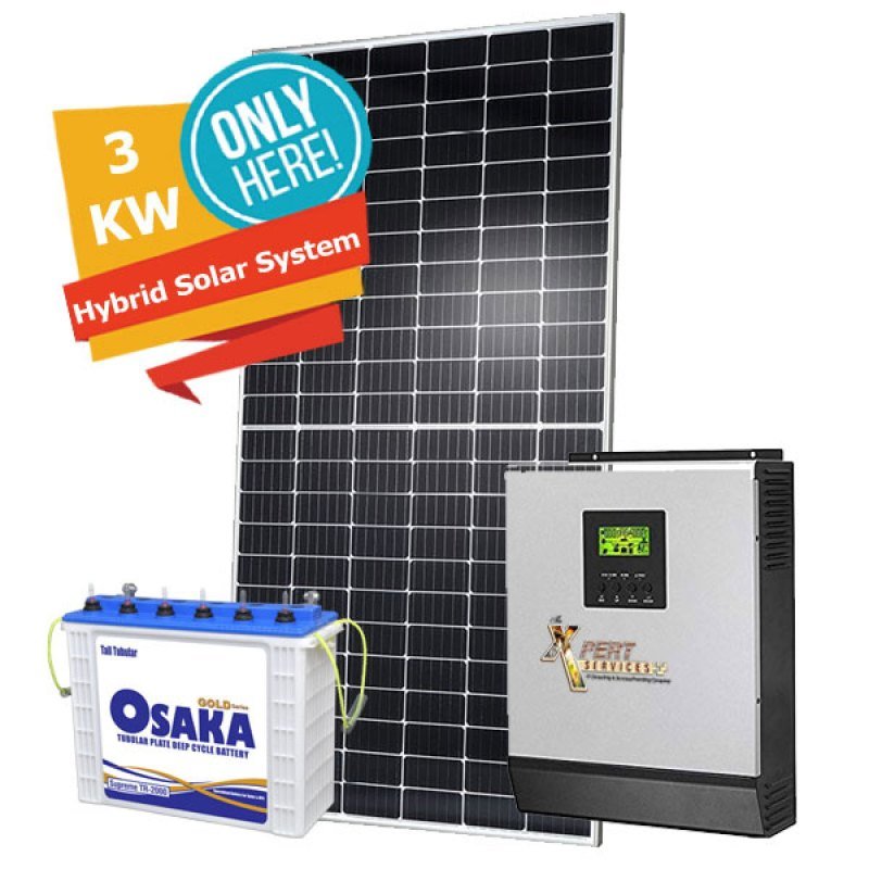 Complete 3kW Hybrid System (installed)